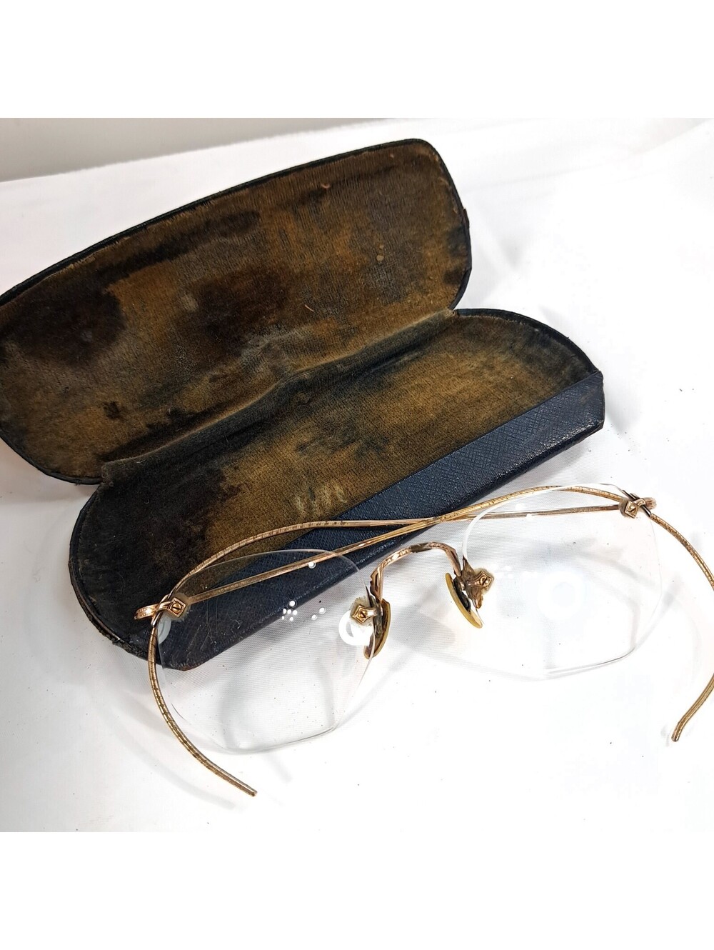 Vintage CORTLAND gold filled round Mens Eyeglasses Frames glasses thin wire